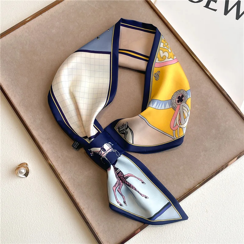 Luxury Skincare Headband - Luxury Brand 2024 Skinny Neckerchief Scarf