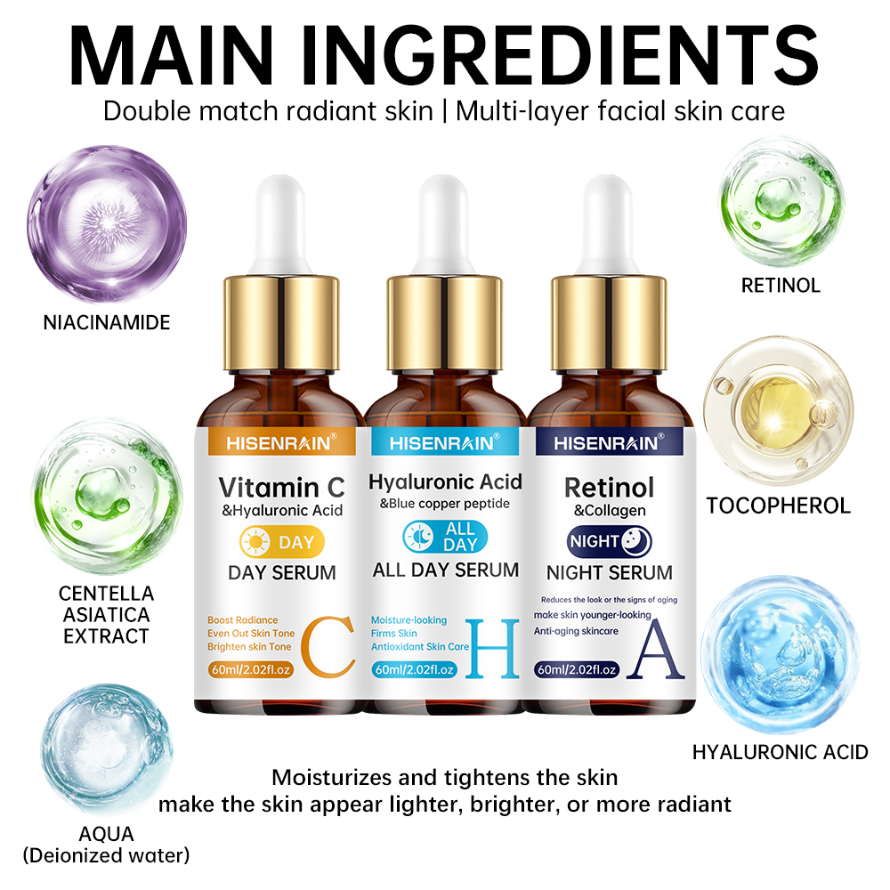 HISENRAIN Vitamin C + Retinol  - đánh giá và giá Exosome Serum Ampoule