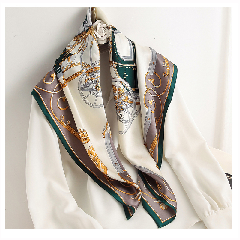90*90cm Women Square Silk Scar - đánh giá và giá Luxury Skincare Headband