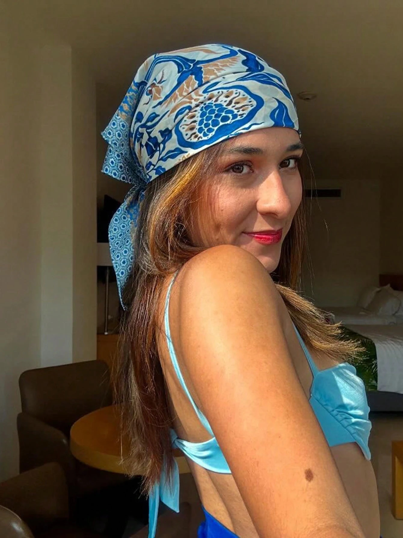 Luxury Brand Bohemia Print Squ - đánh giá và giá Luxury Skincare Headband