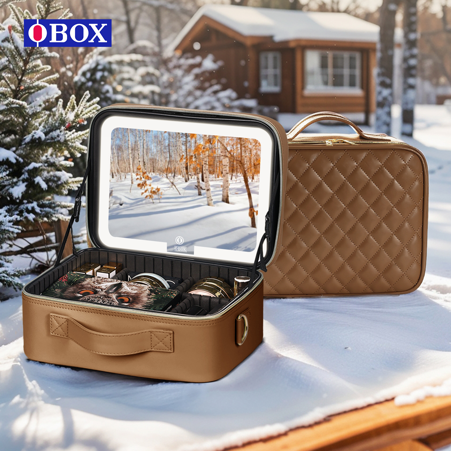 2026 New Makeup Bag with Mirro - đánh giá và giá Luxury Skincare Gift Box