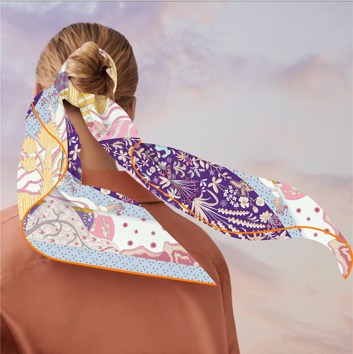 Brand Triangle Scarf Woman New - đánh giá và giá Luxury Skincare Headband