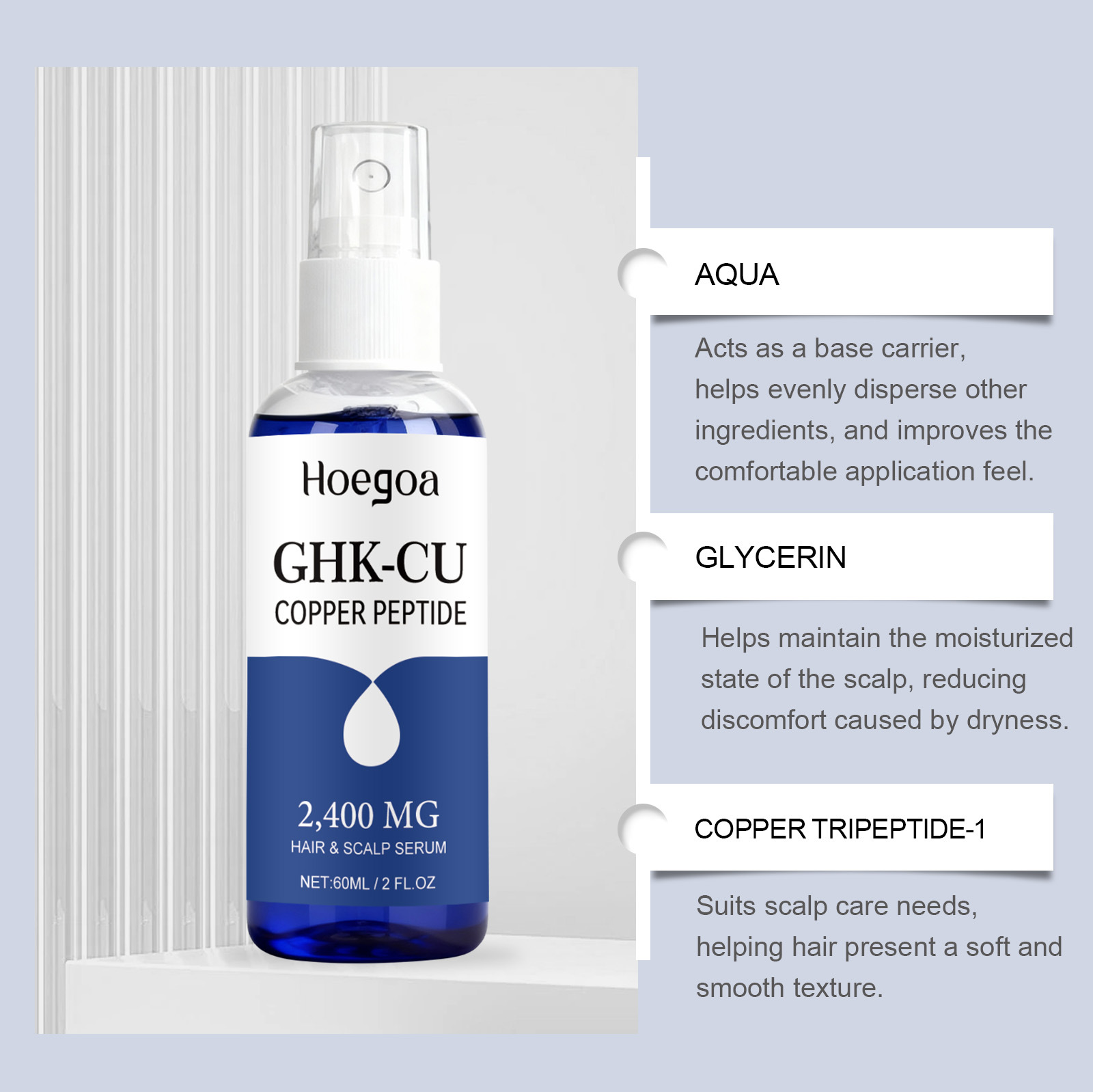 Ghk-Cu Copper Peptide for Hair - đánh giá và giá Growth Factor Serum