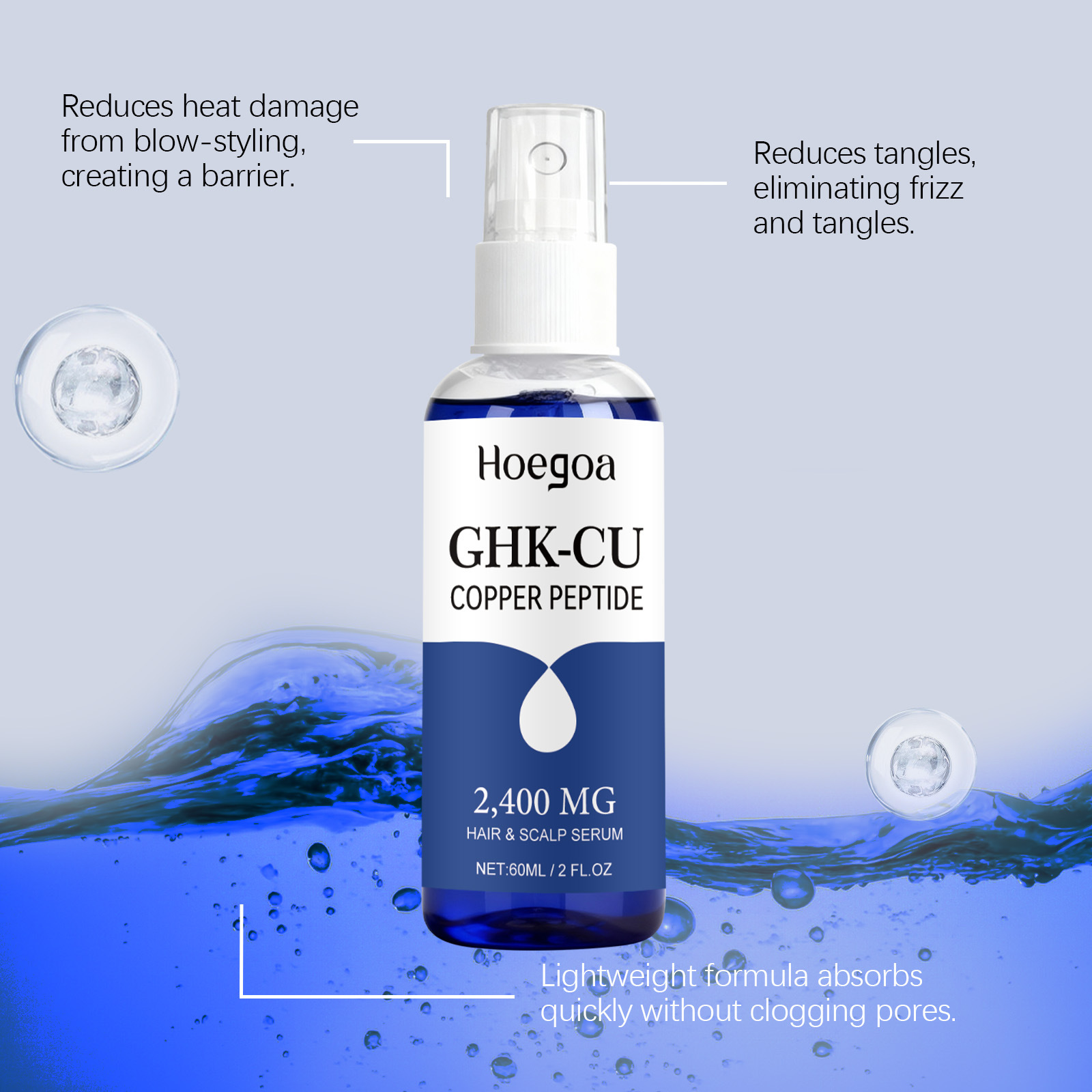 Ghk-Cu Copper Peptide for Hair - đánh giá và giá Growth Factor Serum