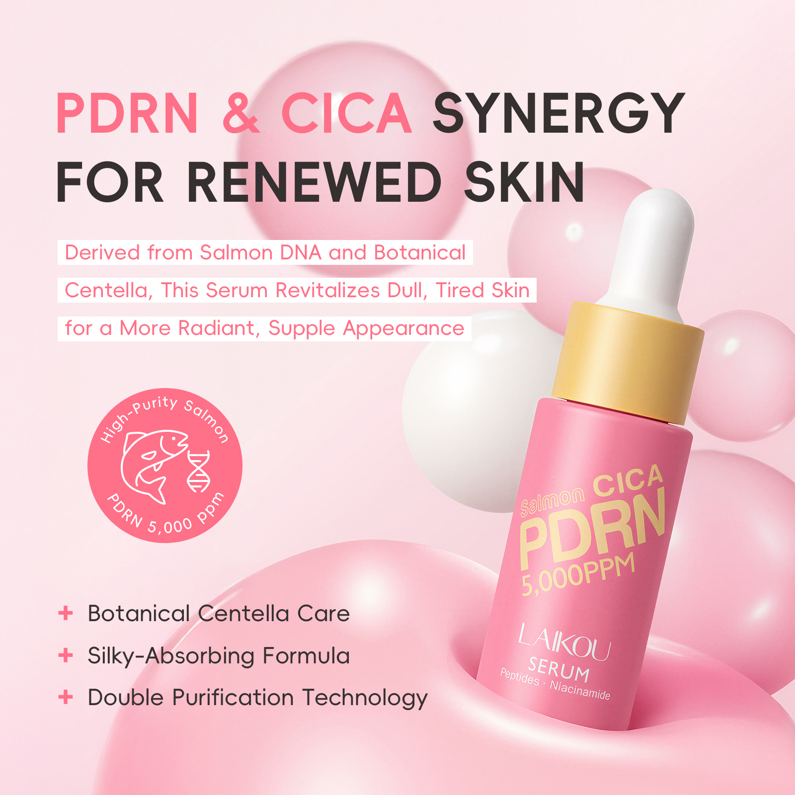 LAIKOU PDRN CICA Serum 17ml Hy - đánh giá và giá Exosome Serum Ampoule
