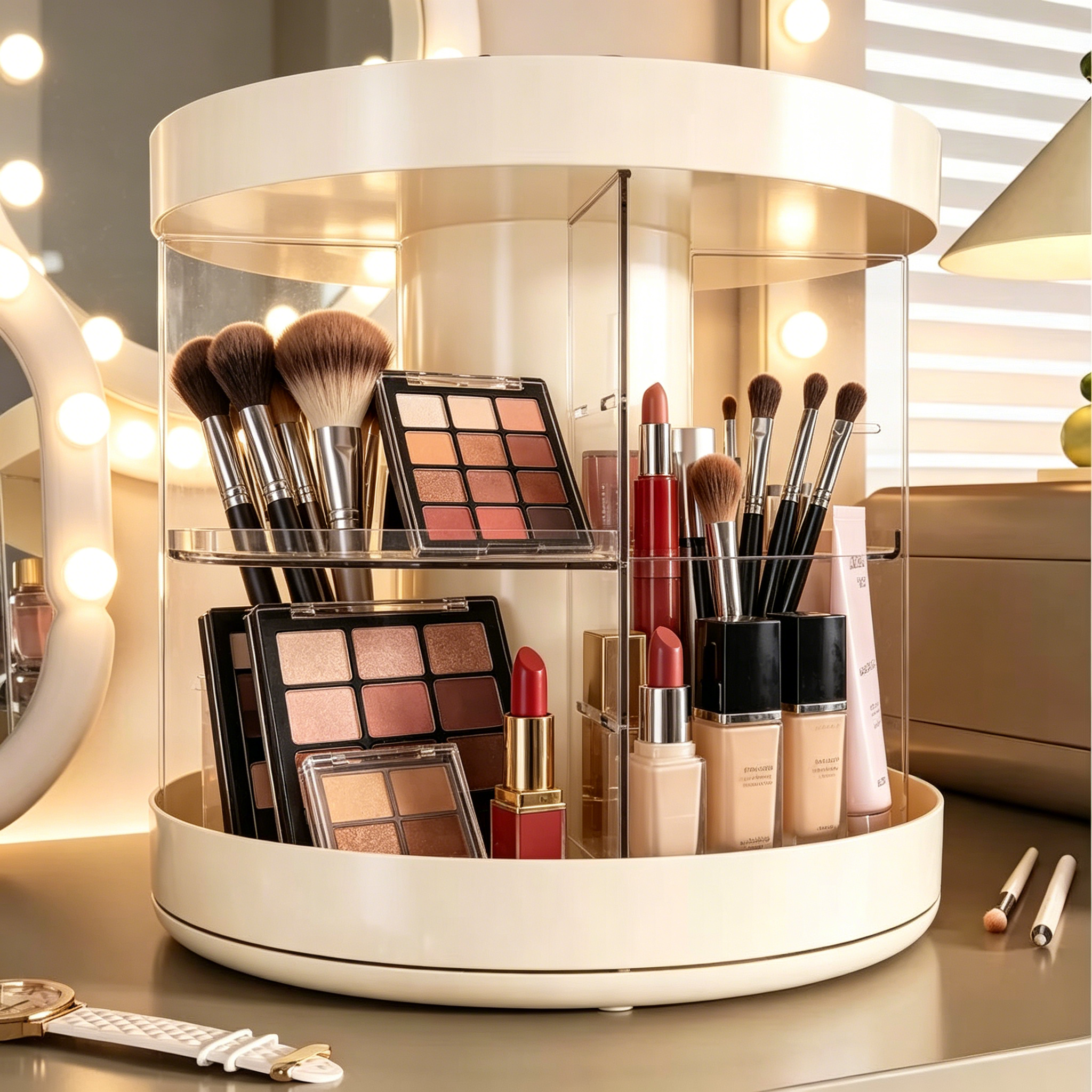 Rotating Layered Makeup Organi - đánh giá và giá Luxury Skincare & Spa Photos