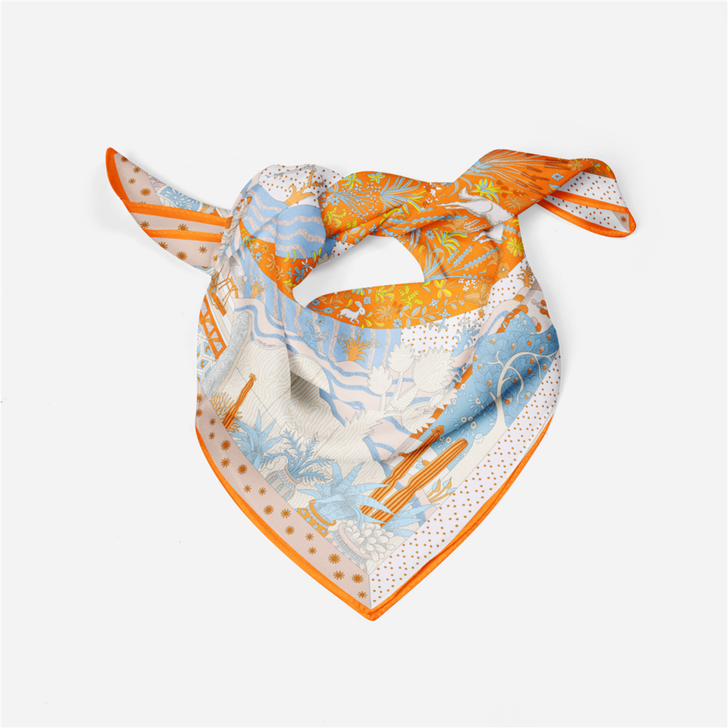 53cm Brand Dot Animals Square  - đánh giá và giá Luxury Skincare Headband