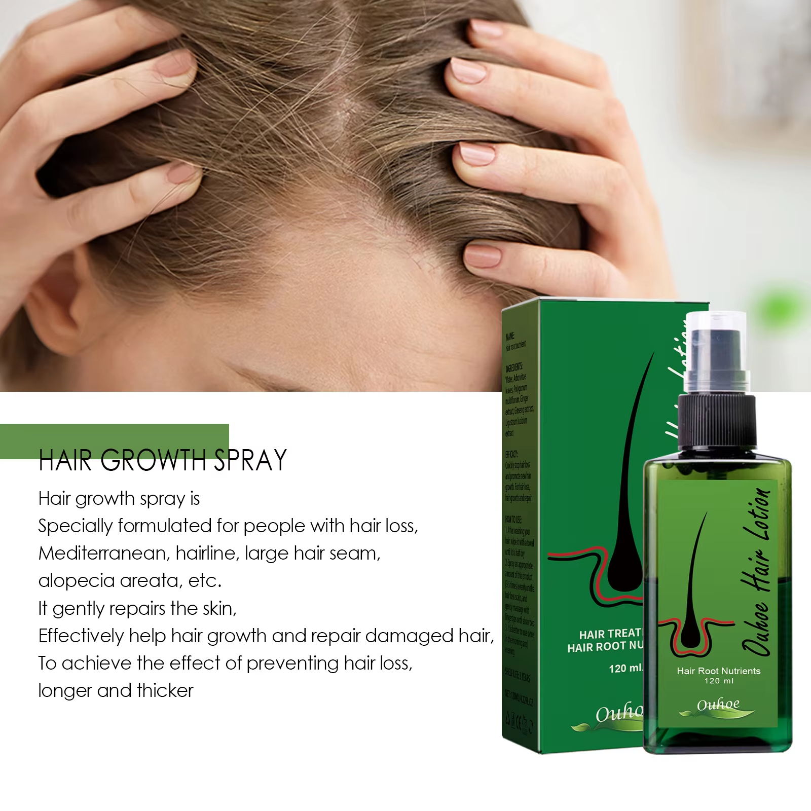 Hair Growth Spray Anti Hair Lo - đánh giá và giá Growth Factor Serum