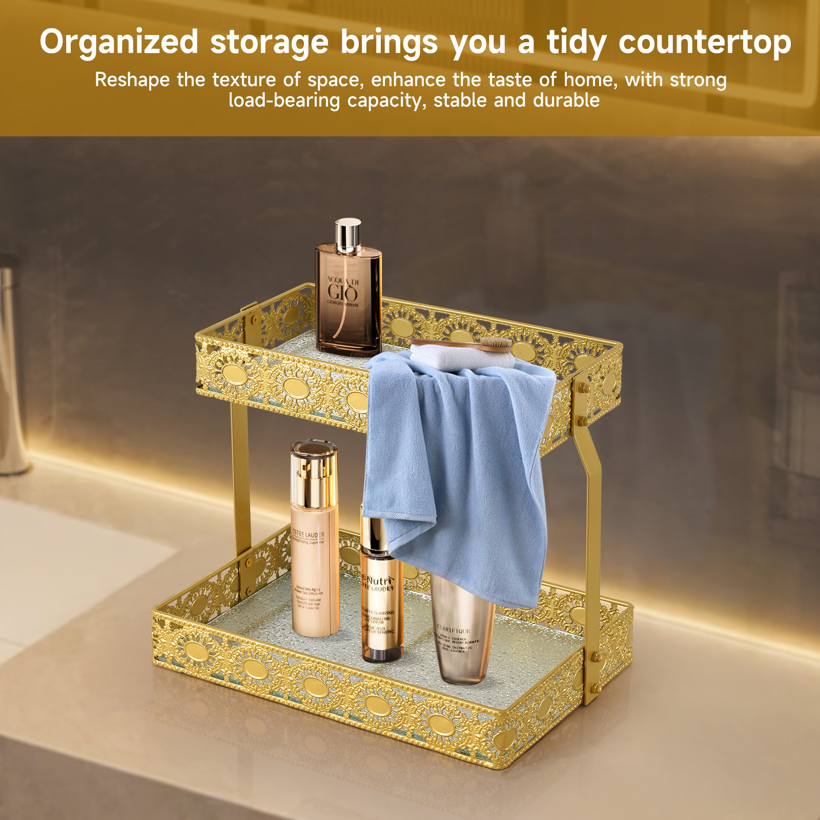 Double-Layer Glass Storage Tra - đánh giá và giá Luxury Skincare & Spa Photos