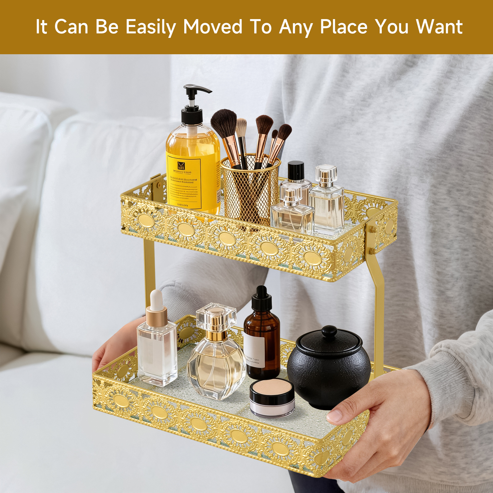 Double-Layer Glass Storage Tra - đánh giá và giá Luxury Skincare & Spa Photos
