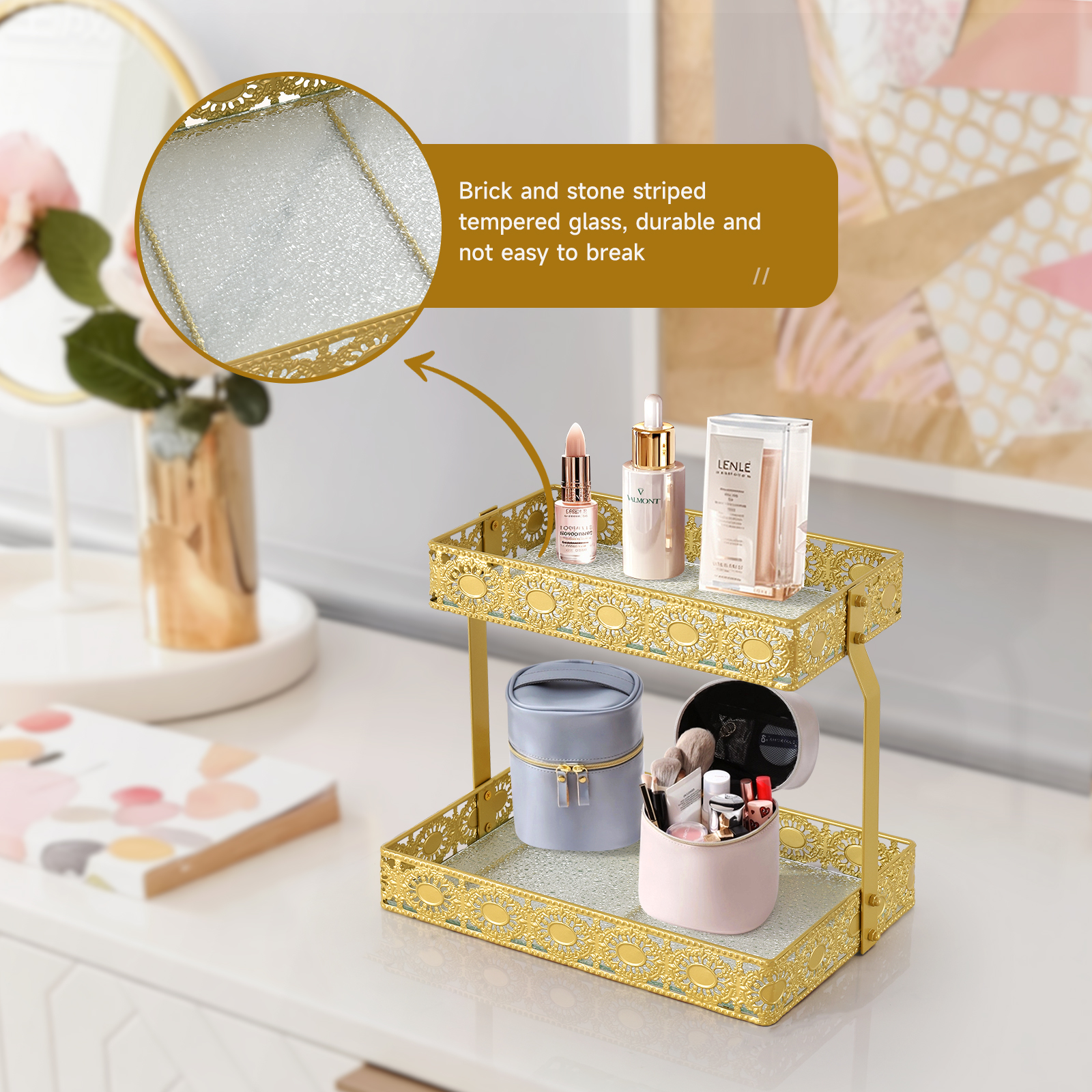 Double-Layer Glass Storage Tra - đánh giá và giá Luxury Skincare & Spa Photos