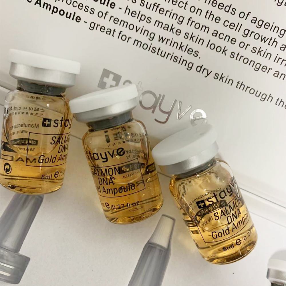 Korea 8ml Salmon DNA Gold Ampo - đánh giá và giá Growth Factor Serum
