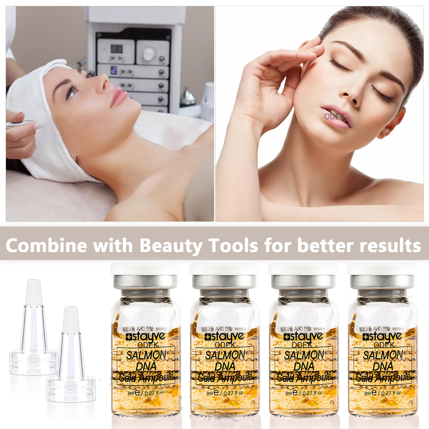Korea 8ml Salmon DNA Gold Ampo - đánh giá và giá Growth Factor Serum