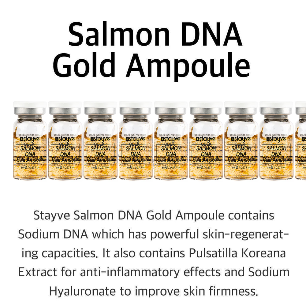 Korea 8ml Salmon DNA Gold Ampo - đánh giá và giá Growth Factor Serum