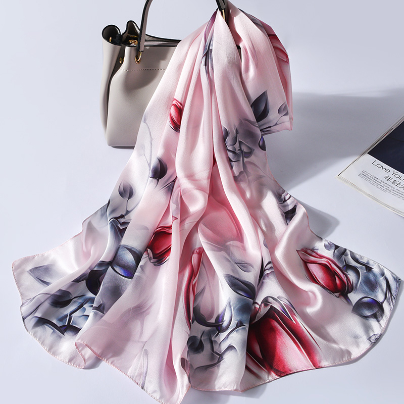 100% Silk Long Scarf Women Lux - đánh giá và giá Luxury Skincare Headband