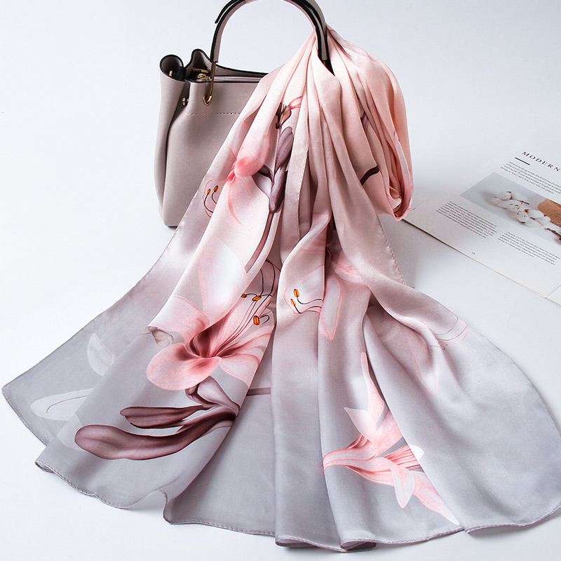 100% Silk Long Scarf Women Lux - đánh giá và giá Luxury Skincare Headband