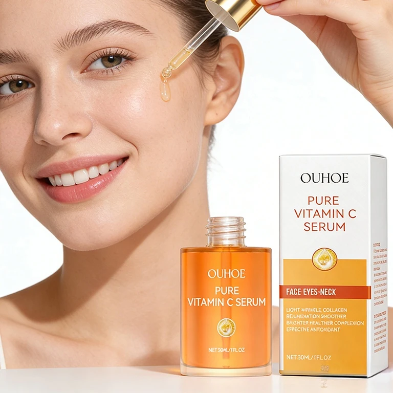 OUHOE Vitamin C Serum with Hya - đánh giá và giá Exosome Serum Ampoule